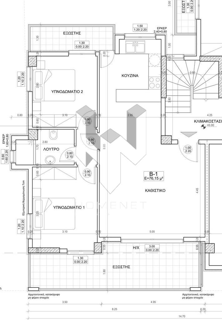 (Zum Verkauf) Wohnung/Residenz Apartment/Wohnung || Athens South/Argyroupoli - 76 m², 2 Schlafzimmer, 310.000€ 